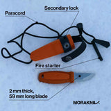 Morakniv® Eldris Stainless Knife with Firestarter Kit and Plastic Sheath - Trusted Gear Company LLC
