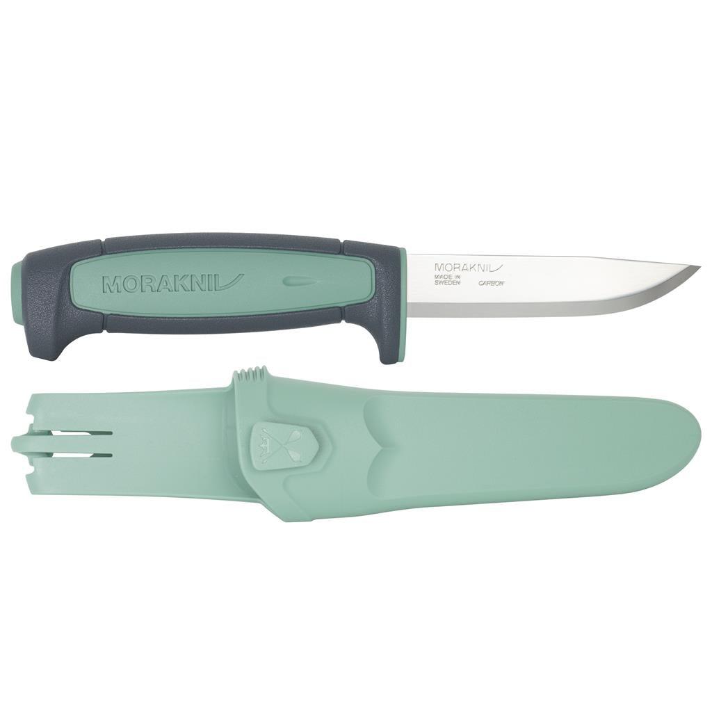 Morakniv Basic 511 Carbon Steel Knife - Grey/Teal - Trusted Gear Company LLC